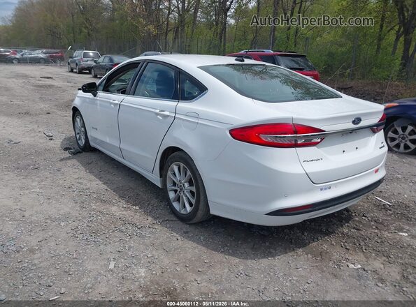 3FA6P0LU2HR136460 2017 FORD FUSION HYBRID Белый Задняя левая четверть