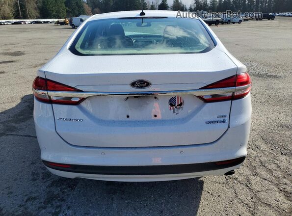 3FA6P0LU2JR221238 2018 FORD FUSION Белый Вид сзади