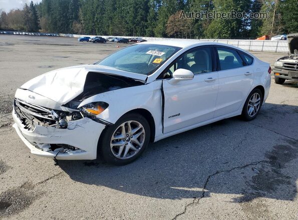 3FA6P0LU2JR221238 2018 FORD FUSION Белый Передняя левая четверть