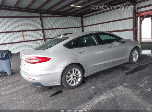 3FA6P0LU2KR115745 2019 FORD FUSION HYBRID Silver უკანა მარჯვენა