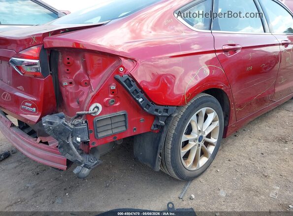 3FA6P0LU2KR131461 2019 FORD FUSION HYBRID Красный Вид спереди