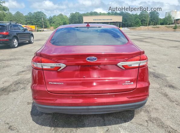 3FA6P0LU2KR256914 2019 FORD FUSION Красный Вид сзади
