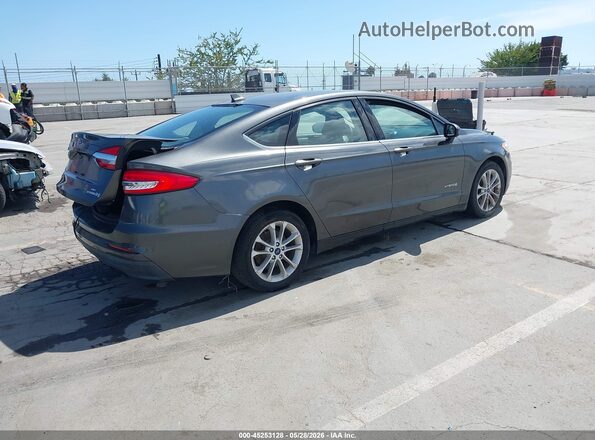 3FA6P0LU2KR261594 2019 FORD FUSION HYBRID Серый Задняя правая четверть