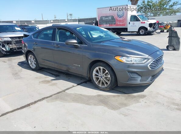 3FA6P0LU2KR261594 2019 FORD FUSION HYBRID Серый Передняя правая четверть