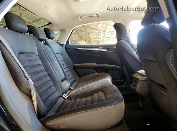 3FA6P0LU3GR359511 2016 FORD FUSION Black Vista de los asientos traseros