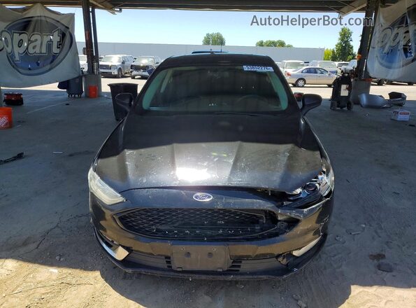 3FA6P0LU3HR315431 2017 FORD FUSION Black Widok z przodu