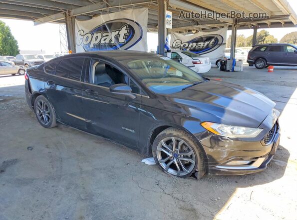 3FA6P0LU3HR315431 2017 FORD FUSION Black Przód prawy
