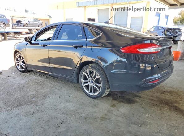 3FA6P0LU3HR315431 2017 FORD FUSION Black Tył lewy