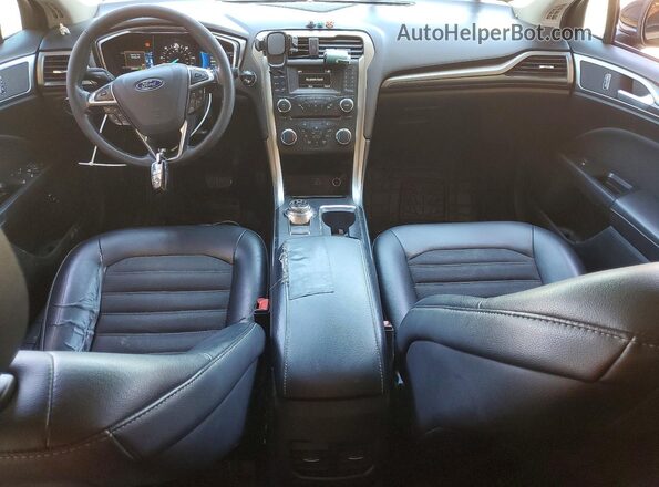 3FA6P0LU3HR315431 2017 FORD FUSION Black Widok deski rozdzielczej