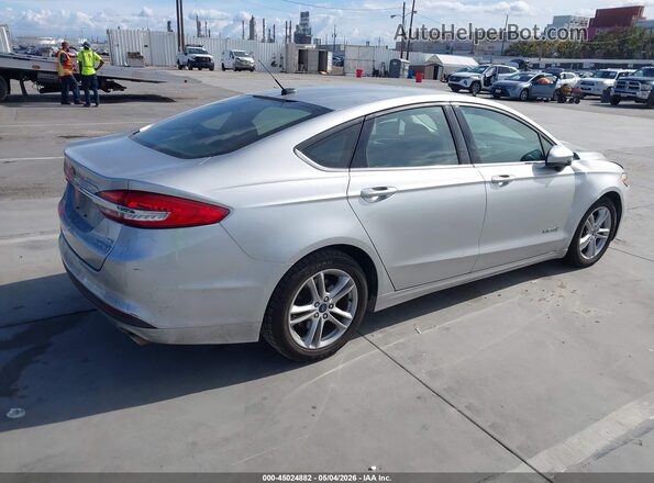 3FA6P0LU3JR269539 2018 FORD FUSION HYBRID Silver Trasero derecho