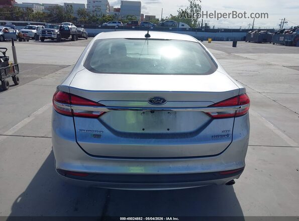 3FA6P0LU3JR269539 2018 FORD FUSION HYBRID Silver 