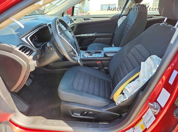 3FA6P0LU3KR222545 2019 FORD FUSION Красный Вид салона спереди