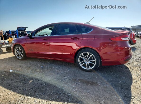 3FA6P0LU4HR157990 2017 FORD FUSION Красный Задняя левая четверть