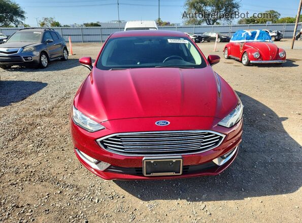 3FA6P0LU4HR157990 2017 FORD FUSION Красный Вид спереди