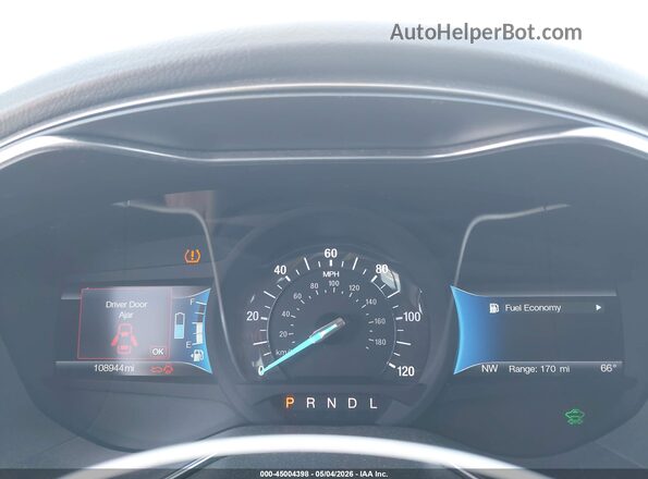 3FA6P0LU4HR237984 2017 FORD FUSION HYBRID White Հետևի նստատեղերի տեսք