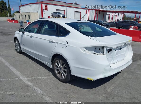 3FA6P0LU4HR237984 2017 FORD FUSION HYBRID White Հետևի ձախ