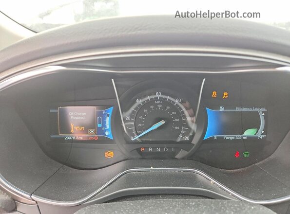 3FA6P0LU4JR160474 2018 FORD FUSION Белый Вид щитка приборов