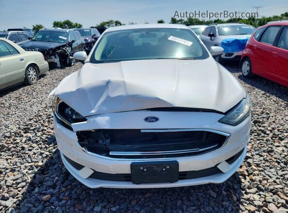 3FA6P0LU4JR160474 2018 FORD FUSION Белый Вид спереди