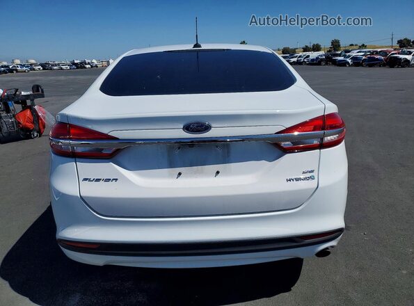 3FA6P0LU5HR314457 2017 FORD FUSION White უკანა ხედი