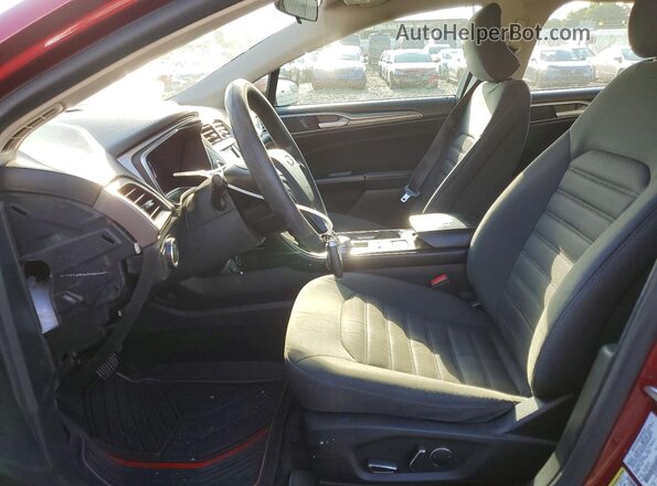 3FA6P0LU5HR386176 2017 FORD FUSION Red Widok wnętrza z przodu