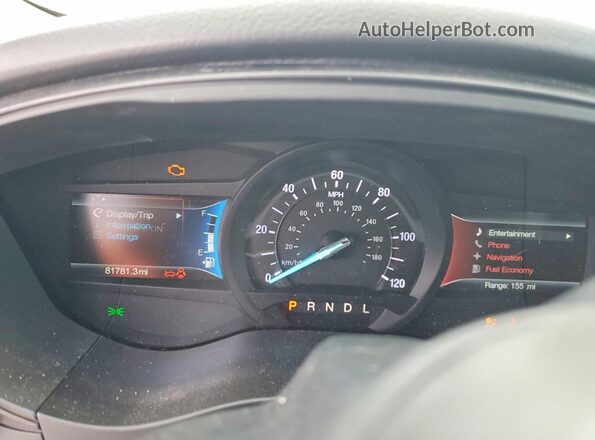 3FA6P0LU5JR231536 2018 FORD FUSION Серый Вид щитка приборов