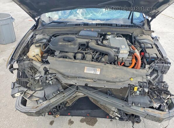 3FA6P0LU5JR231536 2018 FORD FUSION Серый Вид задней части салона