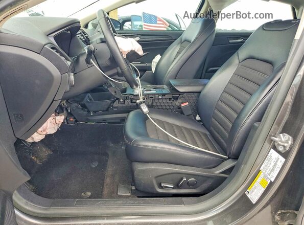 3FA6P0LU5JR231536 2018 FORD FUSION Серый Вид салона спереди