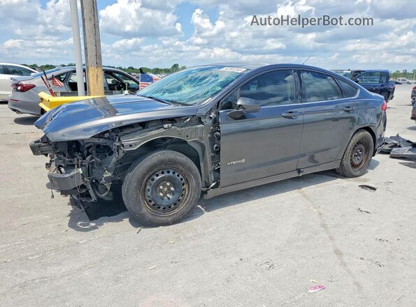3FA6P0LU5JR231536 2018 FORD FUSION Серый Передняя левая четверть