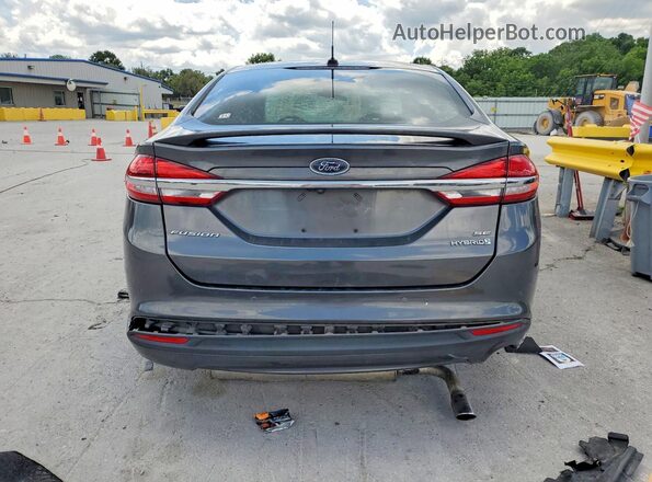 3FA6P0LU5JR231536 2018 FORD FUSION Серый Вид сзади