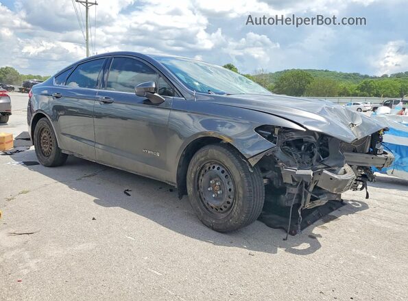 3FA6P0LU5JR231536 2018 FORD FUSION Серый Передняя правая четверть