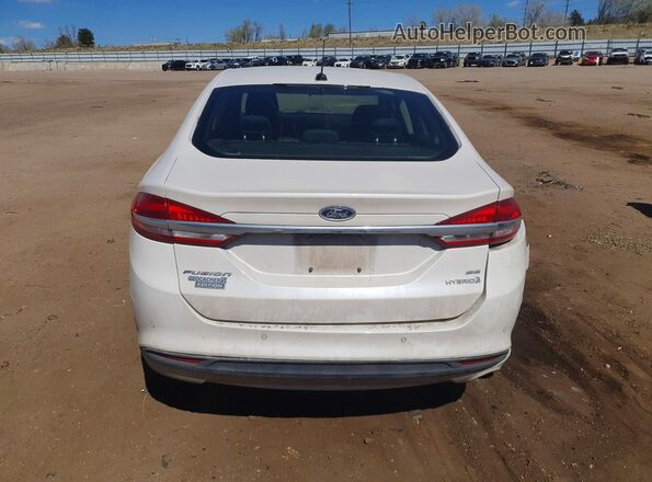 3FA6P0LU5JR265346 2018 FORD FUSION Белый Вид сзади