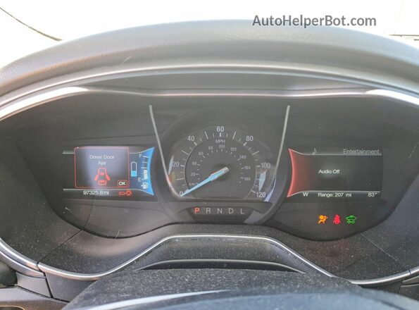3FA6P0LU5JR265346 2018 FORD FUSION Белый Вид щитка приборов