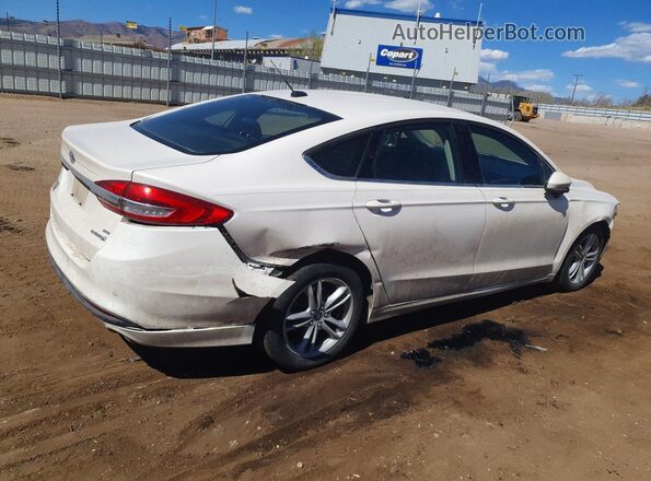 3FA6P0LU5JR265346 2018 FORD FUSION Белый Задняя правая четверть