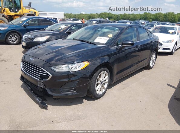 3FA6P0LU5LR156078 2020 FORD FUSION Black Vista tres cuartos delantera izquierda