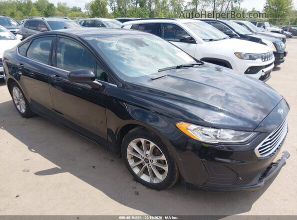 3FA6P0LU5LR156078 2020 FORD FUSION Black Delantero derecho