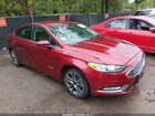 2017 Ford Fusion Hybrid Se Red vin: 3FA6P0LU6HR165170