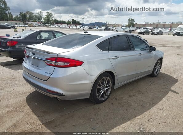 3FA6P0LU7HR232732 2017 FORD FUSION HYBRID Silver Trasero derecho