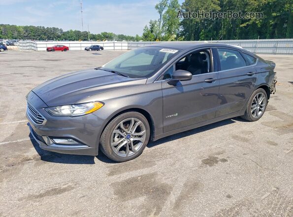 3FA6P0LU7HR391623 2017 FORD FUSION Серый Передняя левая четверть