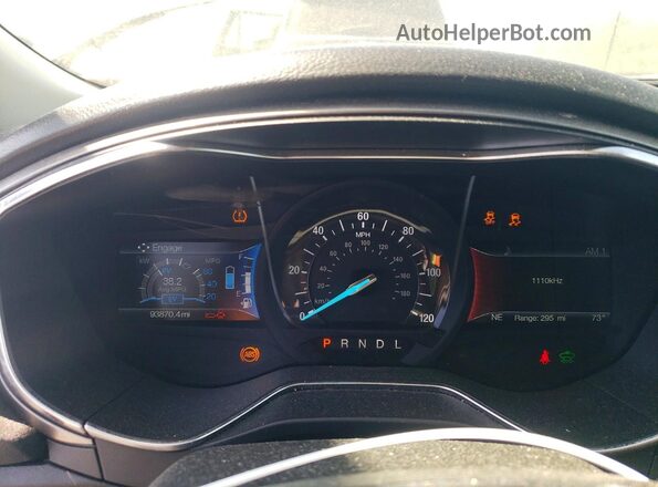3FA6P0LU7HR391623 2017 FORD FUSION Серый Вид щитка приборов