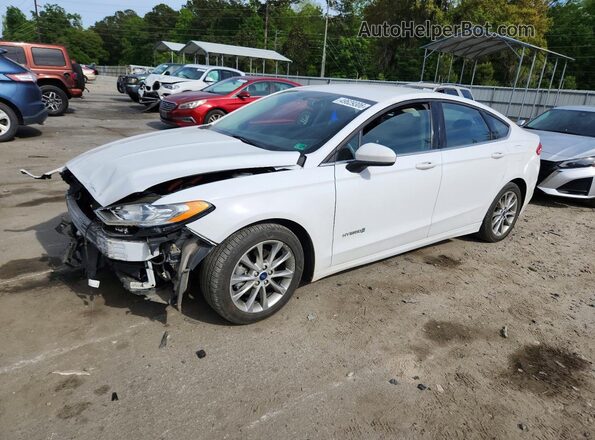3FA6P0LU7HR400210 2017 FORD FUSION Белый Передняя левая четверть