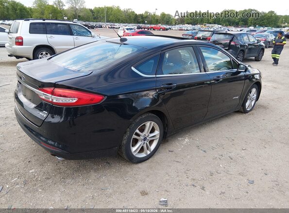 3FA6P0LU7JR131972 2018 FORD FUSION HYBRID Black Հետևի աջ