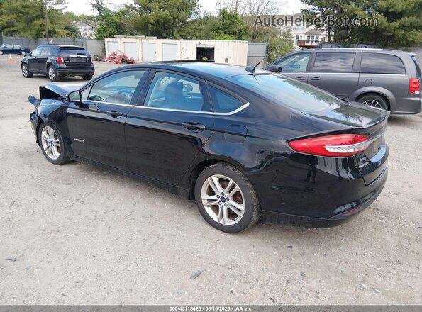 3FA6P0LU7JR131972 2018 FORD FUSION HYBRID Black Հետևի ձախ