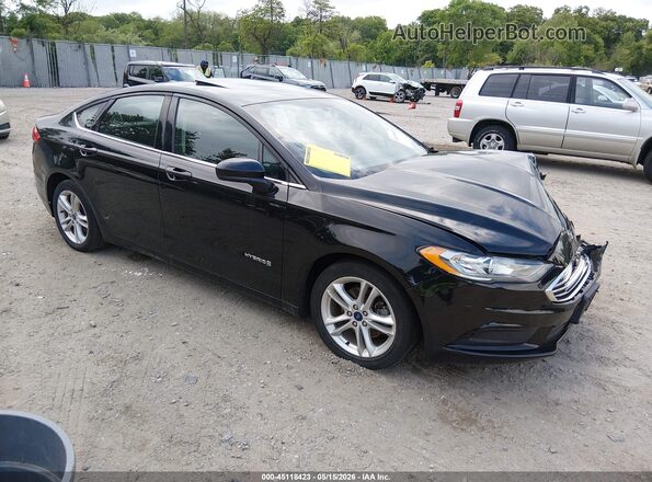 3FA6P0LU7JR131972 2018 FORD FUSION HYBRID Black Առջևի աջ