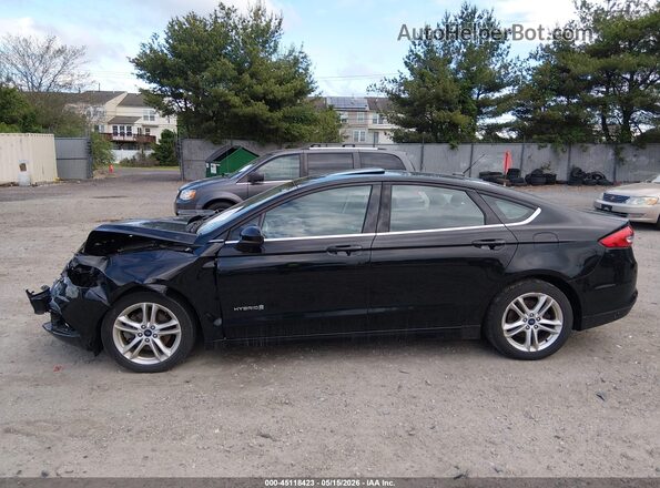 3FA6P0LU7JR131972 2018 FORD FUSION HYBRID Black Սալոնի 360 աստիճան տեսք