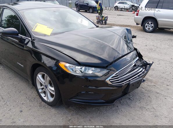 3FA6P0LU7JR131972 2018 FORD FUSION HYBRID Black 