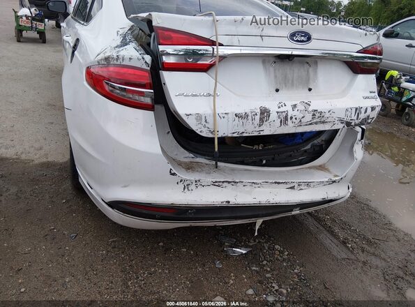 3FA6P0LU7JR169153 2018 FORD FUSION HYBRID Белый Вид спереди