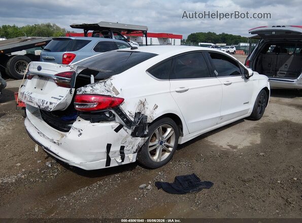3FA6P0LU7JR169153 2018 FORD FUSION HYBRID Белый Задняя правая четверть
