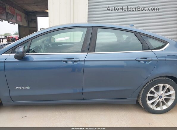 3FA6P0LU7KR190845 2019 FORD FUSION HYBRID Blue 