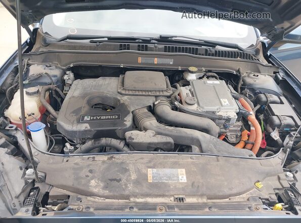 3FA6P0LU7KR190845 2019 FORD FUSION HYBRID Blue Vista trasera