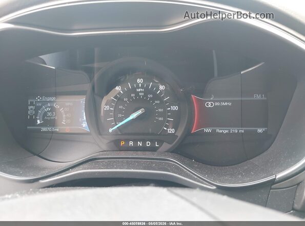 3FA6P0LU7KR190845 2019 FORD FUSION HYBRID Blue Vista de los asientos traseros